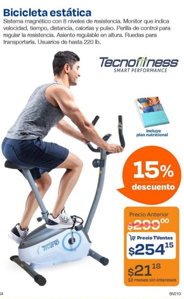 Bicicleta fija online tecnofitness