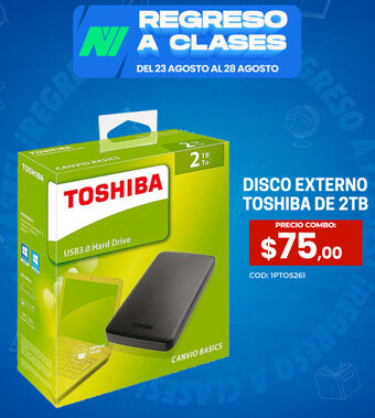 Novicompu DISCO EXTERNO TOSHIBA DE 2TB oferta