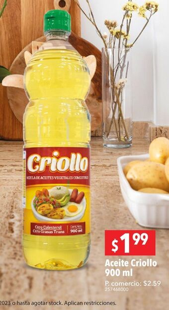 Tia Aceite criollo 900ml oferta