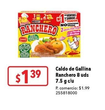 Tia Caldo de gallina ranchero 8un 7.5g oferta
