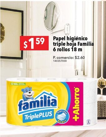 Tia Papel higiénico triple hoja familia 6 rollos 18m oferta