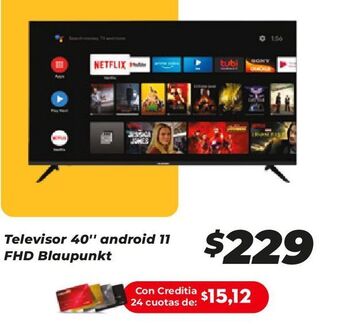 Tia Televisor 40 android 11 fhd blaupunkt oferta