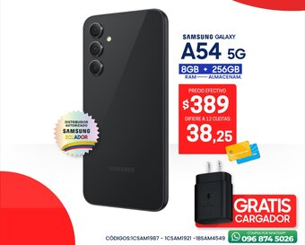 Novicompu SAMSUNG GALAXY A54 8GB + 256GB oferta