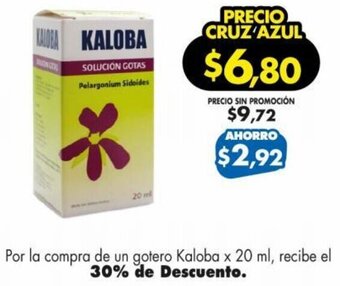 Farmacias Cruz Azul Kaloba x 20ml oferta