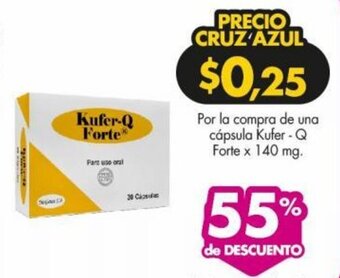 Farmacias Cruz Azul Kufer - Q Forte x 140mg. oferta