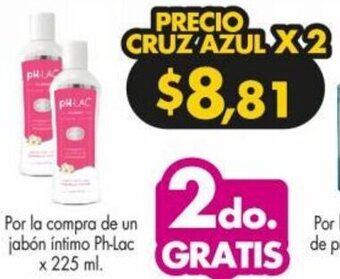Farmacias Cruz Azul Ph-Lac x 225ml oferta