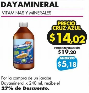 Farmacias Cruz Azul DAYAMINERAL VITAMINAS Y MINERALES 240ml oferta
