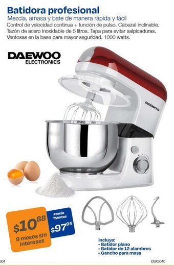 TVentas DAEWOO Batidora profesional oferta