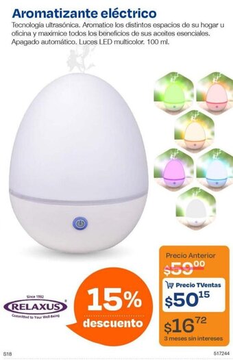 TVentas Aromatizante eléctrico oferta