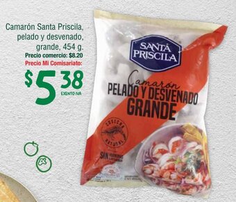 Mi Comisariato Camarón Santa Priscila, pelado y desvenado, grande, 454 g. oferta