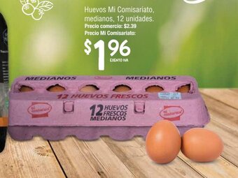 Mi Comisariato Huevos Mi Comisariato, medianos, 12 unidades oferta