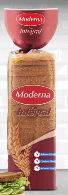 Mi Comisariato Pan molde Moderna, integral, 575 g. oferta