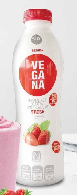 Mi Comisariato Yogurt de soya Nutrivital, fresa, 1 litro oferta