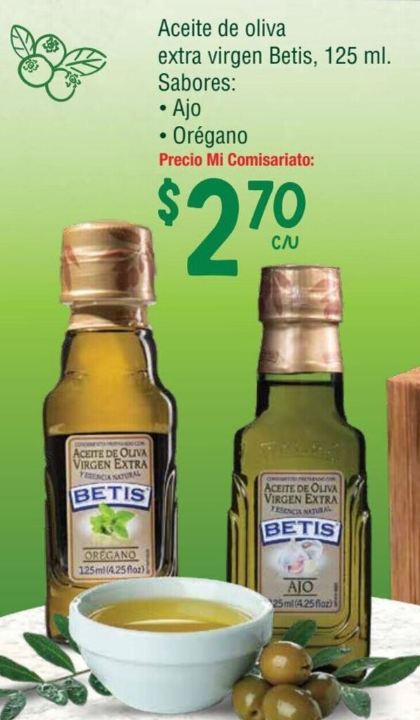 Mi Comisariato Aceite de oliva extra virgen Betis, 125 ml. oferta