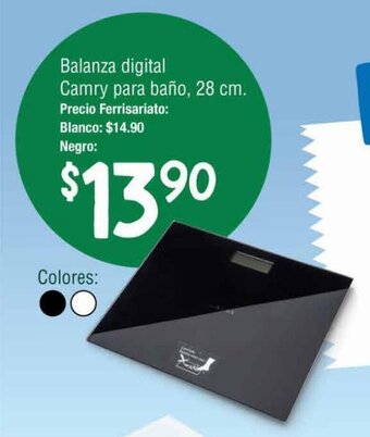 Mi Comisariato Balanza digital Camry para baño, 28 cm. oferta