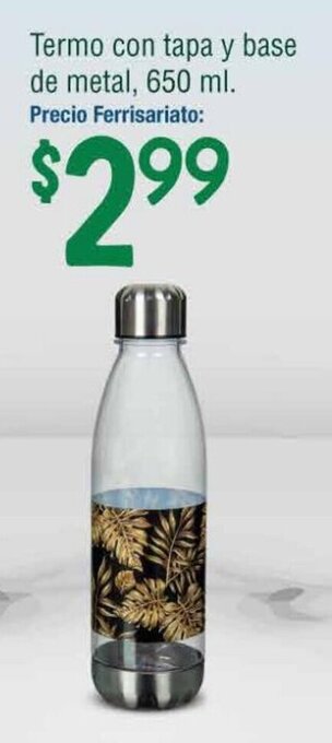 Mi Comisariato Termo con tapa y base de metal, 650 ml. oferta