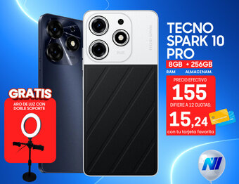 Novicompu TECNO SPARK 10 PRO 8GB + 256GB oferta