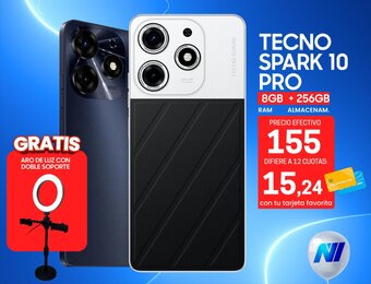 Novicompu TECNO SPARK 10 PRO 8GB + 256GB oferta