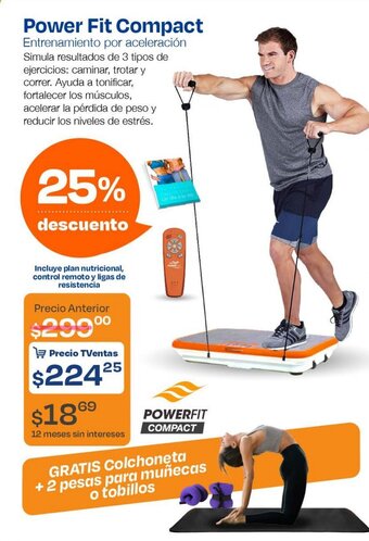 TVentas Power Fit Compact Entrenamiento por aceleración oferta