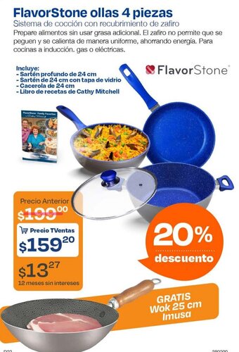 TVentas FlavorStone ollas 4 piezas oferta
