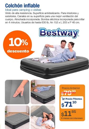 TVentas Bestway Colchón inflable oferta