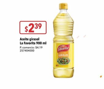 Tia Aceite de girasol la favorita 900ml oferta
