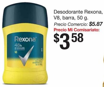 Mi Comisariato Desodorante Rexona V8 barra 50 g oferta