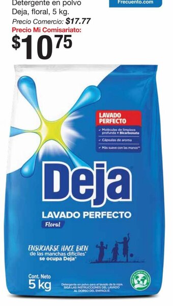 Mi Comisariato Detergente en polvo Deja, floral, 5 kg oferta