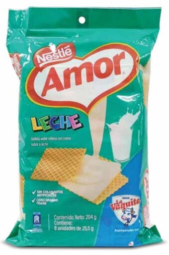 Mi Comisariato Galletas wafer Amor Pekes 8 unidades 25.5g oferta