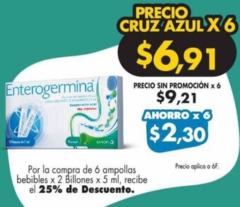 Farmacias Cruz Azul Enterogermina oferta