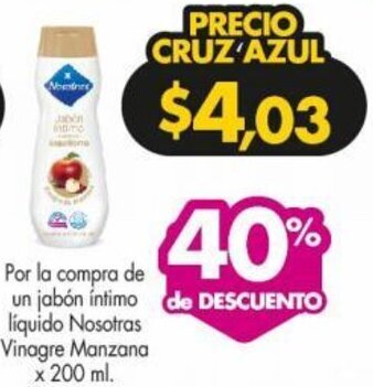 Nosotras Vinagre Manzana x 200 ml