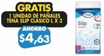 Farmacias Cruz Azul TENA SLIP CLÁSICO L X 3 oferta