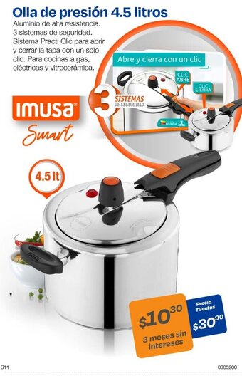 TVentas Olla de presión 4.5 litros oferta