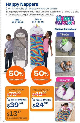 TVentas Happy Nappers Talla L 76 x 168 cm oferta