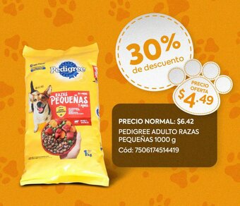 Supermaxi PEDIGREE ADULTO RAZAS PEQUEÑAS 1000 g oferta
