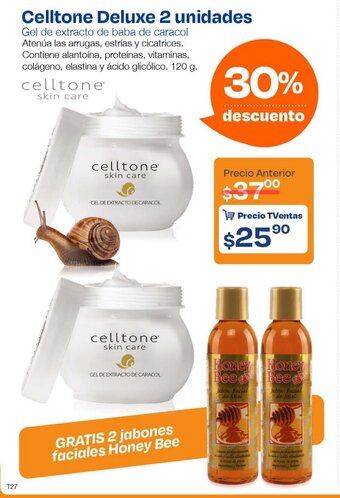 TVentas Celltone Deluxe 2 unidades x 120 g oferta