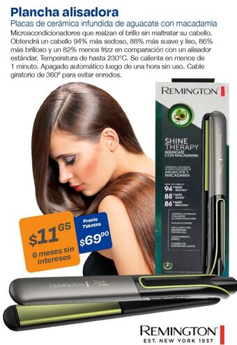 TVentas REMINGTON Plancha alisadora oferta