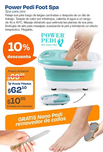 TVentas Power Pedi Foot Spa oferta