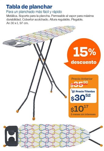 TVentas Tabla de planchar oferta