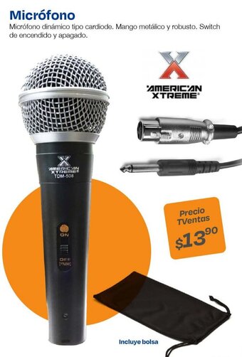 TVentas AMERICAN XTREME Micrófono oferta