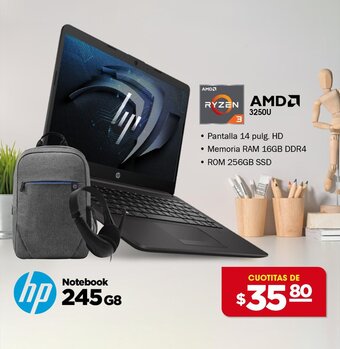 Advance hp Notebook 245G8 CUOTITAS DE oferta