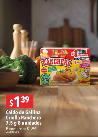 Tia Caldo de gallina criolla ranchero 7.5 g 8 unidades oferta