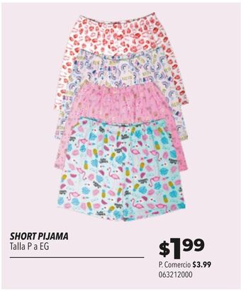 Tia Short pijama talla p a eg oferta