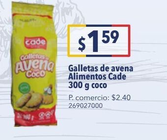 Tia Galletas de avena alimentos cade 300gg coco oferta