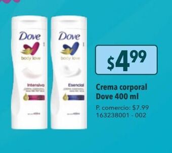 Tia Crema corporal dove 400ml oferta