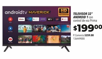 Tia Televisor 32 android con control de voz prima oferta