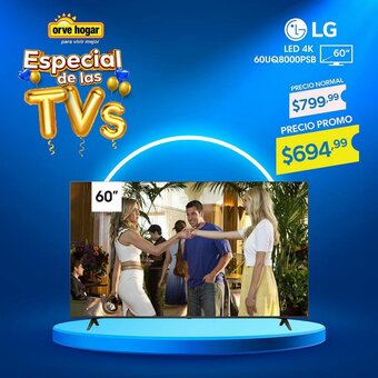 Orve Hogar LG LED 4K 60UQ8000PSB oferta