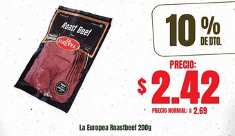 Supermaxi La Europea Roastbeef 200g oferta