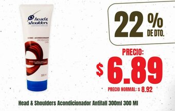 Supermaxi Head & Shoulders Acondicionador Antifall 300ml 300 MI oferta