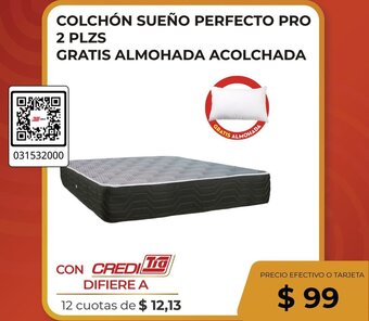 Tia COLCHÓN SUEÑO PERFECTO PRO 2 PLZS GRATIS ALMOHADA ACOLCHADA oferta